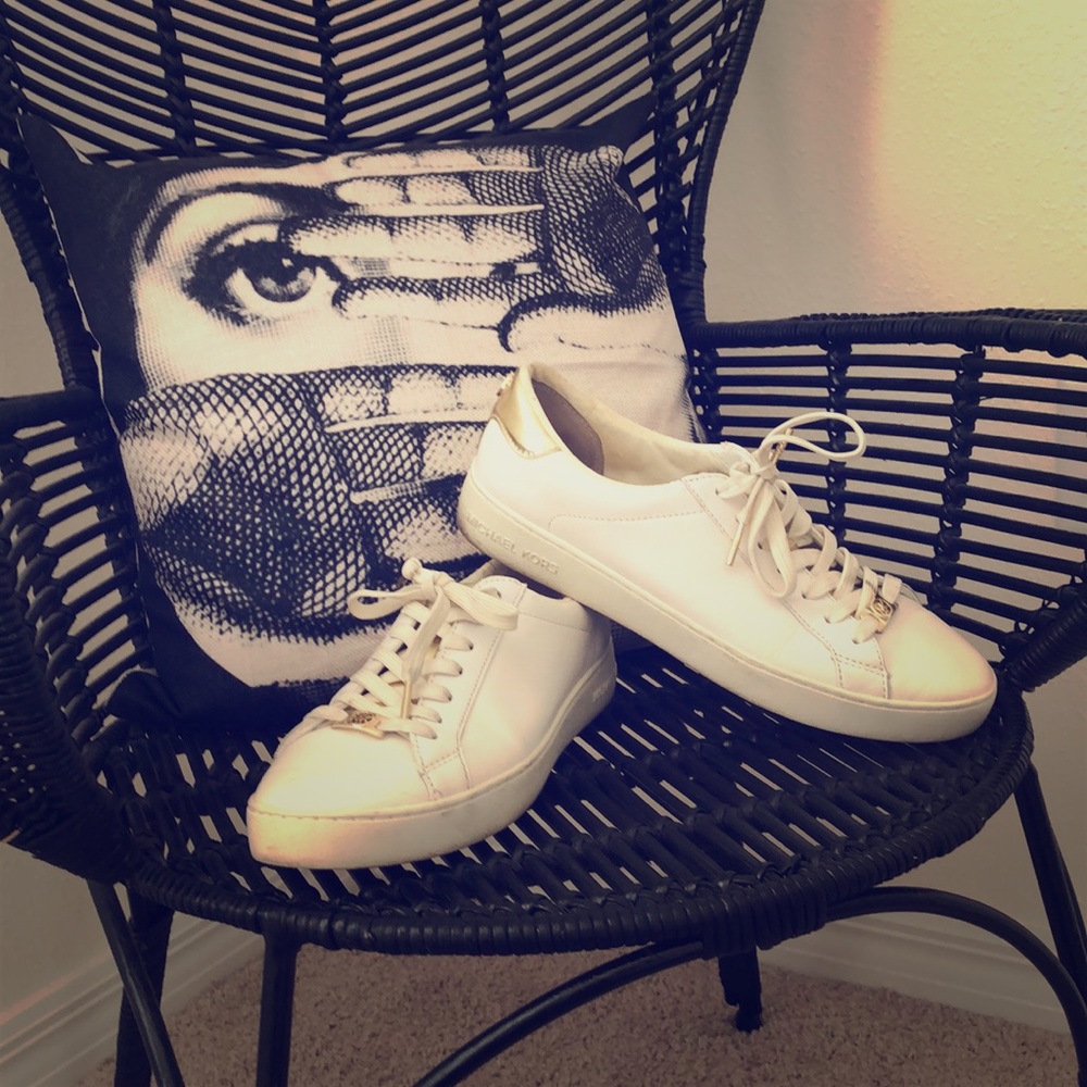 Michael Kors leather basket.